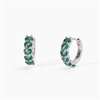 Orecchini Mabina Donna FESTIVAL in Argento Smeraldo 563579 - 563579